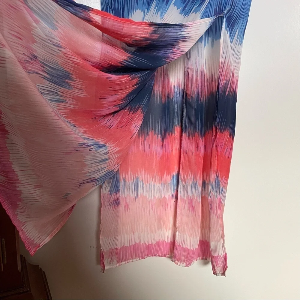 Bisou Bisou Colorful Tie-Dye Ombré Maxi Dress Size 16
